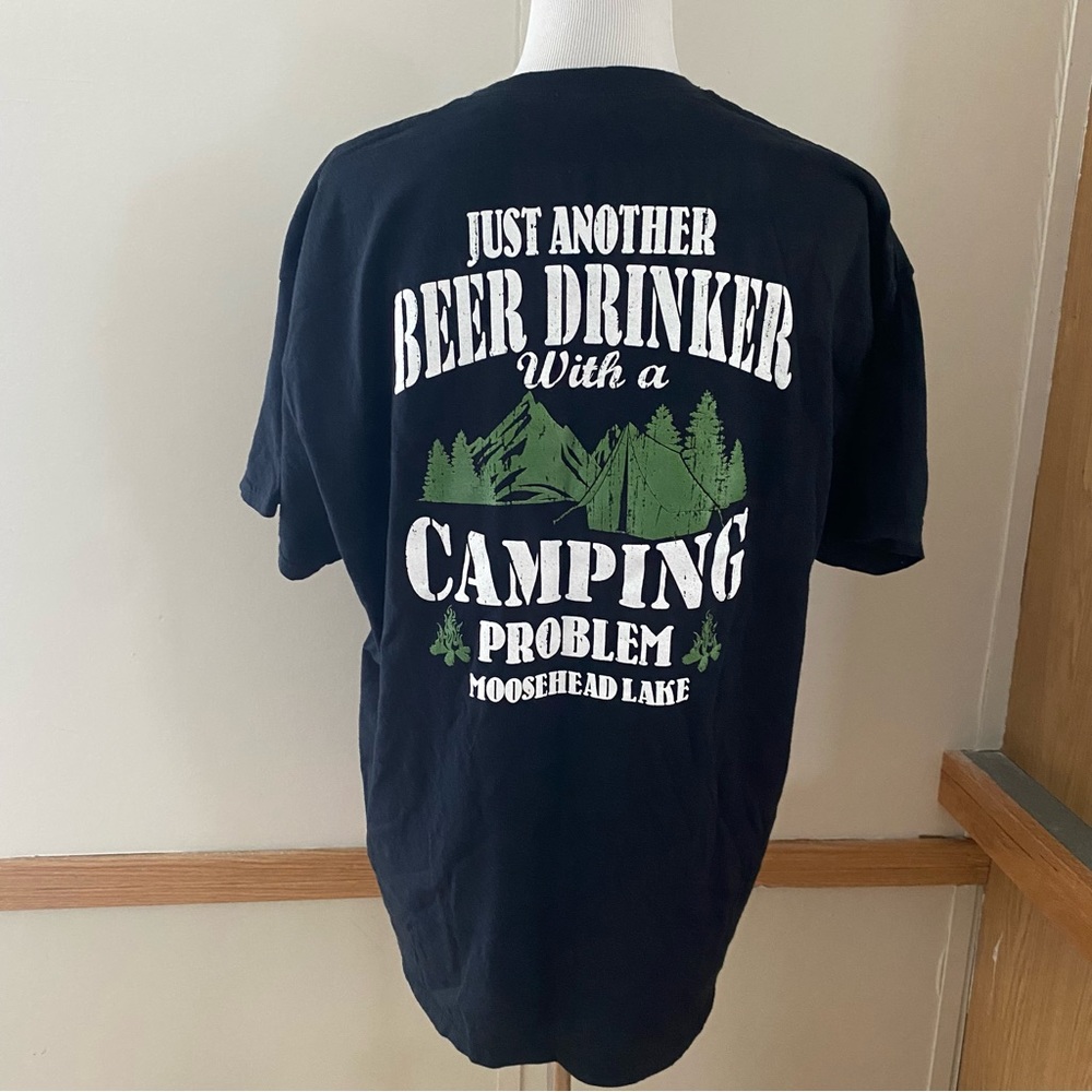 Moosehead Lake Maine Beer Camper T-shirt Unisex XL Greenville